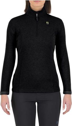 Karpos Zwarte Half Zip Pizzocco Jas - Dames - Coltruien - Zwart - S - Truien & Vesten