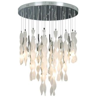 Netlighting Papardell Cluster Pendant Ceiling Light Chrome in Grey