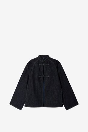 SOEUR Kurze Jeansjacke mit Mao-Kragen Iliana