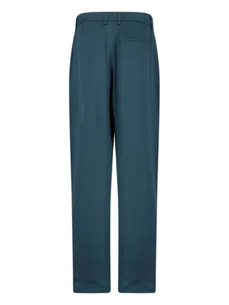 Giorgio Armani Womens Trousers Green Silk