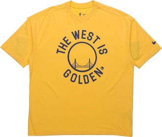 Nike Golden State Warriors NBA Short Sleeve Yellow AT2322-728