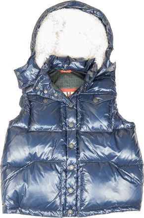 Authier Womens Taka Vest Liquid in Navy Cotton - Size 2XL