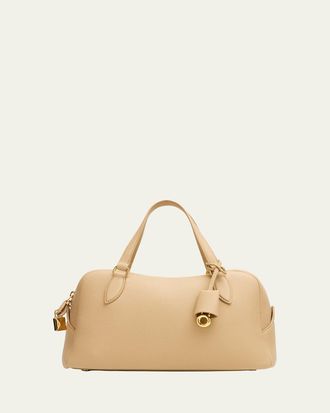 Loro Piana Needle Small Fine Grain Leather Shoulder Bag