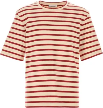 Jil Sander Beige Crew Neck T-Shirt