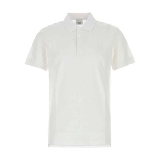 Burberry Polo Shirts, male, White, Size: XS Short Sleeve Polo Shirt