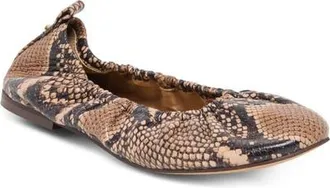 Dolce Vita Conrad Ballet Flat in Blush/snake Embossed Leather at Nordstrom, Size 6.5