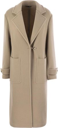 Fay Womens Wool And Cashmere Coat - Tan - Size X-Small