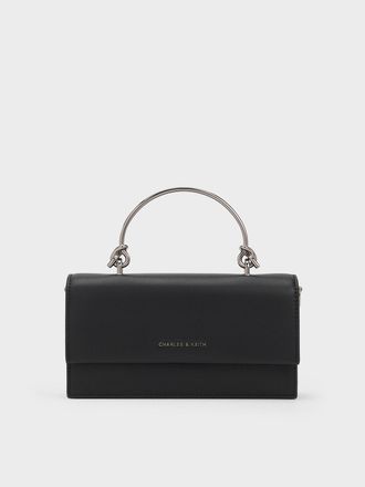 Charles & Keith Kristine Sculptural-Handle Long Wallet