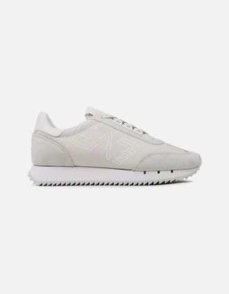 Emporio Armani Mens Black & White Vintage Sneaker - Grey - Size: 10