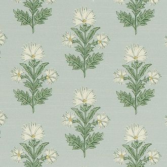 Ballard Designs Isabelle Bloom Spa Fabric by the Yard - Ballard Designs