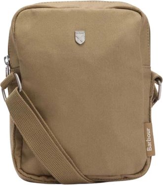 Barbour Cascade Crossbody Tas - Heren - Schoudertassen - Beige - ONE Size - Katoen - Tassen