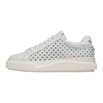 Voile Blanche Sneakers, female, White, 3 UK, Herika Perforated Trainers