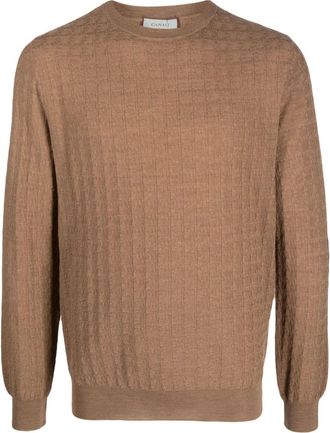 Canali knitted wool jumper - men - Wool - 56 - Brown