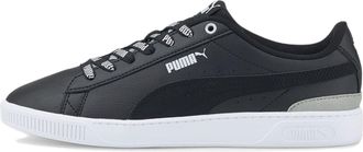 Puma Vikky V3 Logomania Casual Skateboarding Shoes Black White 383025-02