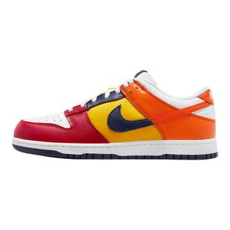 Nike Mens Dunk Low JP Sneaker, Midnight Navy Varsity Maize Varsity Red, 8 UK