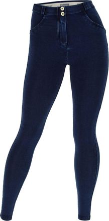 Freddy Leggings FREDDY Leggings WRUP1RC002NS, Damen, Gr. XS, EURO, blau (schwarz jeans, schwarz seams), Obermaterial: 84% Baumwolle CO. 16% Elasthan EL., Hos