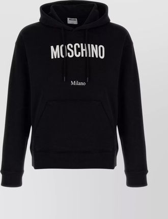 Moschino logo print hoodie