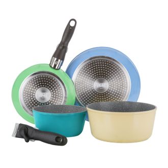 KASANOVA Batteria 4 pezzi con 2 manici staccabili Young