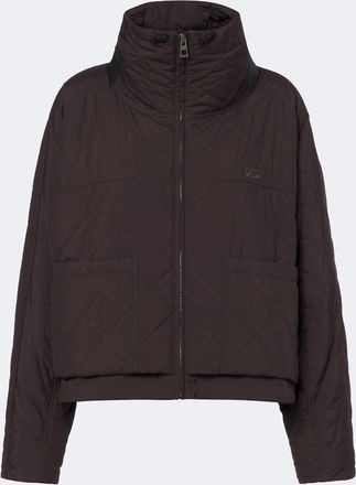 Loewe Double L quilted cropped jacket