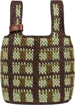 A.P.C. Leren Cirkel Mini Tas - Dames - Handtassen - Veelkleurig - ONE Size - Leer - Tassen