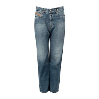 Diesel D-Air Rechte jeans - Dames - Jeans - Blauw - Maat: W28 Katoen