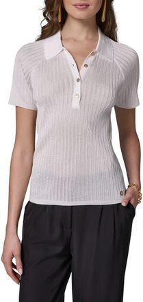 DKNY Rib Polo in Cream at Nordstrom, Size X-Large