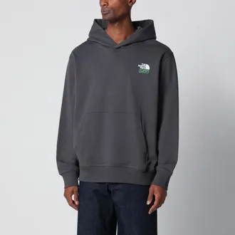 The North Face 1966 Motion Relaxed graphic cotton hoodie in grey