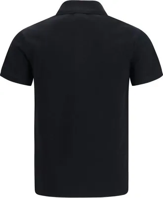 Balmain Mens Black Cotton Polo Shirt