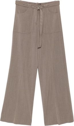 Seafarer Belted Wide-leg Trousers