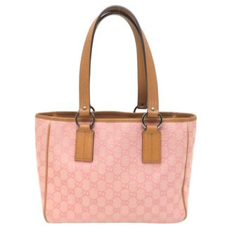 Gucci Pink Gg Canvas Handbag Tote Bag (Pre-Owned)
