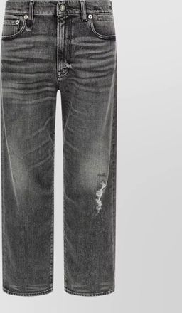 R13 boyfriend fit jeans belt loops five pockets