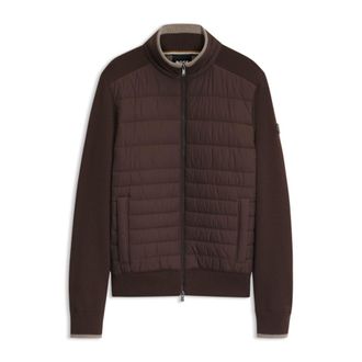 BOSS Zipper-front casual jacket in virgin wool