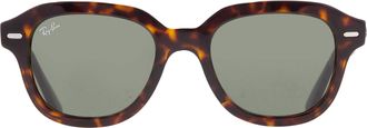 Ray-Ban ERIK Green Square Unisex Sunglasses RB4398 902/31 51