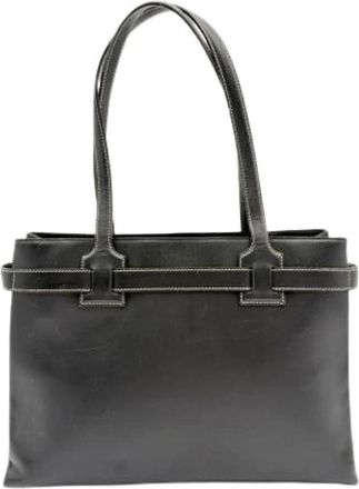 Gucci Pre-owned Tote bag - Dames - Vintage Shopper - Zwart - ONE Size - Leer - Vintage