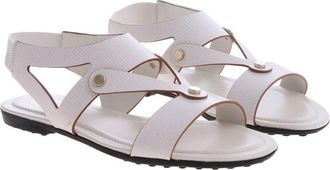 Tod's Leather Sandal - White
