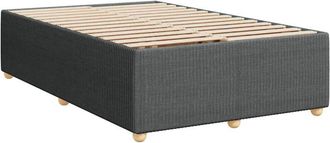 vidaXL Bed Frame without Mattress Dark Grey Double Fabric vidaXL