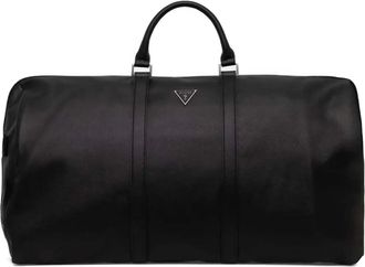 Guess Co Borsone con placca logo - Nero