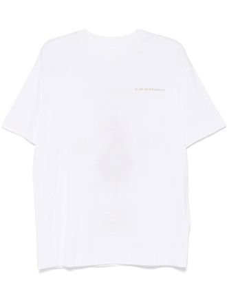 Givenchy T-shirt met geborduurd logo - Wit
