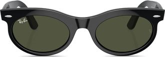 Ray-Ban Wayfarer oval-frame sunglasses - unisex - Cellulose Propionate - 53 - Black