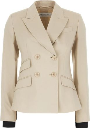 Max Mara Mxsplacido 006 - Dames - Blazers - Beige - 2XS - Katoen - Jassen