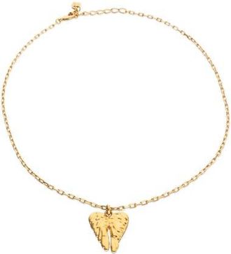 UNOde50 Short 18K Gold-Plated Necklace with Wing Detail at Nordstrom