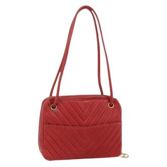 Chanel Pre-owned Shoulder Bags, female, Red, Size: ONE SIZE Pre-owned Vintage Shoulder Bag