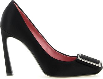 Roger Vivier Black Viscose High Heel Womens Pumps