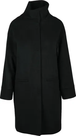 Olivier Horigamy Black Virgin Wool-Blend Coat