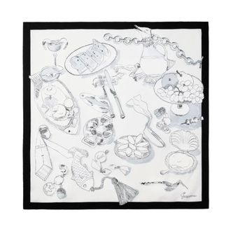 Jacquemus Le Grand Foulard Cocktail - Accessories - Mujer - Blanco - ONE SIZE