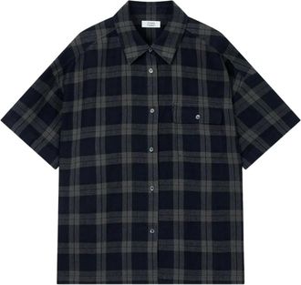 TOMBOY T-shirt a quadri a maniche corte - Grigio