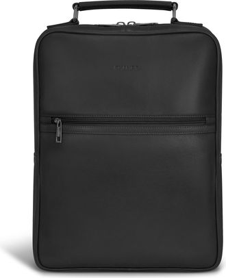 Champs Luggage Onyx / Leather Compact Backpack