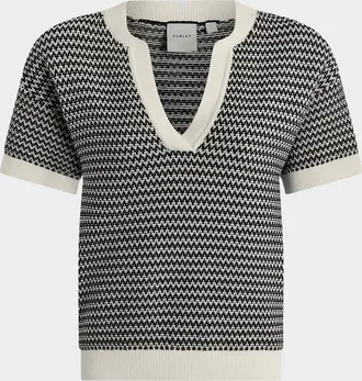 Varley Dora Chevron Knit Top