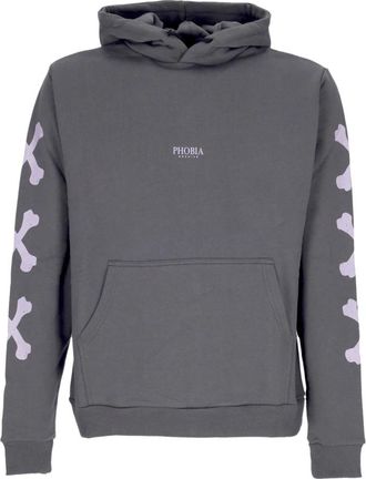 Phobia Archive Cross Bones Hoodie - Heren - Hoodies - Grijs - XL - Katoen - Hoodies & sweatvesten