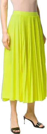 Valentino Pleated Skirt - Yellow